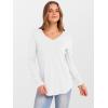 imageANRABESS Womens Long Sleeve Tunic Tops V Neck TShirts Casual Cute Basic Tee 2025 Fall Work Travel Loungewear OutfitsWhite
