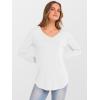 imageANRABESS Womens Long Sleeve Tunic Tops V Neck TShirts Casual Cute Basic Tee 2025 Fall Work Travel Loungewear OutfitsWhite