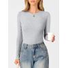 imageANRABESS Womens Ribbed Long Sleeve Tops Slim Fitted Dressy Shirts Basic Tee Tshirts 2025 Fall Fasion Outfits with ButtonsBright Grey
