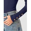 imageANRABESS Womens Ribbed Long Sleeve Tops Slim Fitted Dressy Shirts Basic Tee Tshirts 2025 Fall Fasion Outfits with ButtonsNavy Blue