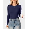 imageANRABESS Womens Ribbed Long Sleeve Tops Slim Fitted Dressy Shirts Basic Tee Tshirts 2025 Fall Fasion Outfits with ButtonsNavy Blue