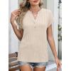 imageANRABESS Womens Short Sleeve Henley Shirts V Neck Summer Sweaters 2026 Spring Business Tunic Tops Dressy Casual Work BlousesLight Khaki
