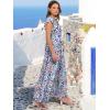 imageANRABESS Womens Summer Casual Maxi Dress V Neck Ruffle Sleeve Long Dresses Fashion Flowy Tiered Boho Beach Vacation SundressBlue Orange Floral
