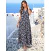 imageANRABESS Womens Summer Casual Maxi Dress V Neck Ruffle Sleeve Long Dresses Fashion Flowy Tiered Boho Beach Vacation SundressFloral Black Purple