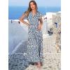 imageANRABESS Womens Summer Casual Maxi Dress V Neck Ruffle Sleeve Long Dresses Fashion Flowy Tiered Boho Beach Vacation SundressFloral Blue Yellow