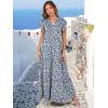 imageANRABESS Womens Summer Casual Maxi Dress V Neck Ruffle Sleeve Long Dresses Fashion Flowy Tiered Boho Beach Vacation SundressFloral Blue Yellow