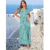 imageANRABESS Womens Summer Casual Maxi Dress V Neck Ruffle Sleeve Long Dresses Fashion Flowy Tiered Boho Beach Vacation SundressFloral Green