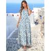 imageANRABESS Womens Summer Casual Maxi Dress V Neck Ruffle Sleeve Long Dresses Fashion Flowy Tiered Boho Beach Vacation SundressWhite Blue Floral