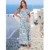 imageANRABESS Womens Summer Casual Maxi Dress V Neck Ruffle Sleeve Long Dresses Fashion Flowy Tiered Boho Beach Vacation SundressWhite Blue Floral