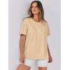 imageANRABESS Womens Tops Oversized T Shirts Loose Fit Short Sleeve Crewneck Summer Casual 2025 Trendy Boxy Tee BlouseApricot