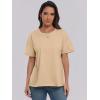 imageANRABESS Womens Tops Oversized T Shirts Loose Fit Short Sleeve Crewneck Summer Casual 2025 Trendy Boxy Tee BlouseApricot