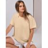 imageANRABESS Womens Tops Oversized T Shirts Loose Fit Short Sleeve Crewneck Summer Casual 2025 Trendy Boxy Tee BlouseApricot
