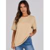 imageANRABESS Womens Tops Oversized T Shirts Loose Fit Short Sleeve Crewneck Summer Casual 2025 Trendy Boxy Tee BlouseApricot