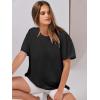 imageANRABESS Womens Tops Oversized T Shirts Loose Fit Short Sleeve Crewneck Summer Casual 2025 Trendy Boxy Tee BlouseBlack