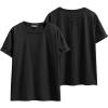 imageANRABESS Womens Tops Oversized T Shirts Loose Fit Short Sleeve Crewneck Summer Casual 2025 Trendy Boxy Tee BlouseBlack
