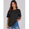 imageANRABESS Womens Tops Oversized T Shirts Loose Fit Short Sleeve Crewneck Summer Casual 2025 Trendy Boxy Tee BlouseBlack
