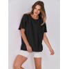 imageANRABESS Womens Tops Oversized T Shirts Loose Fit Short Sleeve Crewneck Summer Casual 2025 Trendy Boxy Tee BlouseBlack