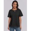 imageANRABESS Womens Tops Oversized T Shirts Loose Fit Short Sleeve Crewneck Summer Casual 2025 Trendy Boxy Tee BlouseBlack
