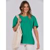 imageANRABESS Womens Tops Oversized T Shirts Loose Fit Short Sleeve Crewneck Summer Casual 2025 Trendy Boxy Tee BlouseGreen