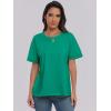 imageANRABESS Womens Tops Oversized T Shirts Loose Fit Short Sleeve Crewneck Summer Casual 2025 Trendy Boxy Tee BlouseGreen