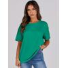 imageANRABESS Womens Tops Oversized T Shirts Loose Fit Short Sleeve Crewneck Summer Casual 2025 Trendy Boxy Tee BlouseGreen