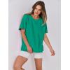 imageANRABESS Womens Tops Oversized T Shirts Loose Fit Short Sleeve Crewneck Summer Casual 2025 Trendy Boxy Tee BlouseGreen