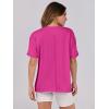 imageANRABESS Womens Tops Oversized T Shirts Loose Fit Short Sleeve Crewneck Summer Casual 2025 Trendy Boxy Tee BlouseHot Pink