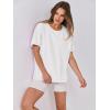 imageANRABESS Womens Tops Oversized T Shirts Loose Fit Short Sleeve Crewneck Summer Casual 2025 Trendy Boxy Tee BlouseWhite