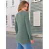 imageANRABESS Womens V Neck Ribbed Long Sleeve 2025 Fall Lightweight Soft Sweaters TopDeep Green