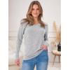 imageANRABESS Womens V Neck Ribbed Long Sleeve 2025 Fall Lightweight Soft Sweaters TopLight Grey