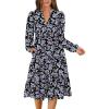 imageANRABESS Long Sleeve Midi Dresses for Women V Neck 2025 Fall Fashion Casual Loose Fit Flowy Swing Tiered Vacation Boho DressFloral Black Purple