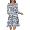 imageANRABESS Long Sleeve Midi Dresses for Women V Neck 2025 Fall Fashion Casual Loose Fit Flowy Swing Tiered Vacation Boho DressFloral Light Blue