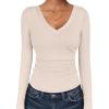 imageANRABESS Long Sleeve Shirts for Women V Neck Basic Tees Top Casual Going Out Tshirt Workout Outfits 2025 Fall Fashion ClothesParchment