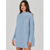 imageANRABESS Women Oversized Casual Loose Turtleneck Long Sleeve Slouchy Baggy Knit Tunic Sweaters Pullover 2025 Fall OutfitsGray Blue