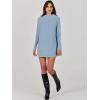 imageANRABESS Women Oversized Casual Loose Turtleneck Long Sleeve Slouchy Baggy Knit Tunic Sweaters Pullover 2025 Fall OutfitsGray Blue