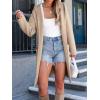 imageANRABESS Womens Cardigan Sweater Oversized Coatigan Knitted Hooded Coat 2025 Fall Outfits OutwearLight Khaki