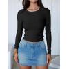 imageANRABESS Womens Long Sleeve Crop Tops Ribbed Knit Slim Fitted Shirts Basic Tees 2025 Fall Outfits Y2K Teen Girls ClothesBlack