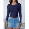 imageANRABESS Womens Long Sleeve Crop Tops Ribbed Knit Slim Fitted Shirts Basic Tees 2025 Fall Outfits Y2K Teen Girls ClothesNavy Blue
