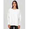 imageANRABESS Womens Oversized Batwing Long Sleeve Ribbed Knit Sweaters 2025 Fall OutfitsWhite