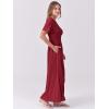 imageANRABESS Womens Summer Casual Dress Short Sleeve Crewneck Pleated Waisted Swing Flowy 2025 A Line Beach Maxi Long DressesBurgundy