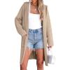 imageANRABESS Womens Cardigan Sweater Oversized Coatigan Knitted Hooded Coat 2025 Fall Outfits OutwearLight Khaki