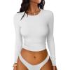 imageANRABESS Womens Long Sleeve Crop Tops Ribbed Knit Slim Fitted Shirts Basic Tees 2025 Fall Outfits Y2K Teen Girls ClothesWhite