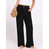 imageANRABESS Womens Wide Leg Dress Pants 2026 High Waisted Button Pleated Palazzo Business Casual Pants Office Work Trousers Black XXLarge