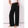 imageANRABESS Womens Wide Leg Dress Pants 2026 High Waisted Button Pleated Palazzo Business Casual Pants Office Work Trousers Black XXLarge