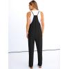 imageANRABESS Women Jumpsuits Casual Summer Overalls Loose Sleeveless Spaghetti Strap Romper Jumpers 2026 Beach Vacation ClothesBlack