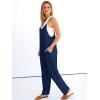imageANRABESS Women Jumpsuits Casual Summer Overalls Loose Sleeveless Spaghetti Strap Romper Jumpers 2026 Beach Vacation ClothesNavy Blue