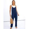 imageANRABESS Women Jumpsuits Casual Summer Overalls Loose Sleeveless Spaghetti Strap Romper Jumpers 2026 Beach Vacation ClothesNavy Blue