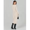 imageANRABESS Women Long Sleeve Sweater Dress Crewneck Bodycon Stretch Slim Fit Ribbed Knit Midi Dresses 2025 Fall Trendy OutfitsBeige