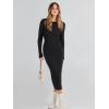 imageANRABESS Women Long Sleeve Sweater Dress Crewneck Bodycon Stretch Slim Fit Ribbed Knit Midi Dresses 2025 Fall Trendy OutfitsBlack