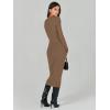 imageANRABESS Women Long Sleeve Sweater Dress Crewneck Bodycon Stretch Slim Fit Ribbed Knit Midi Dresses 2025 Fall Trendy OutfitsBrown